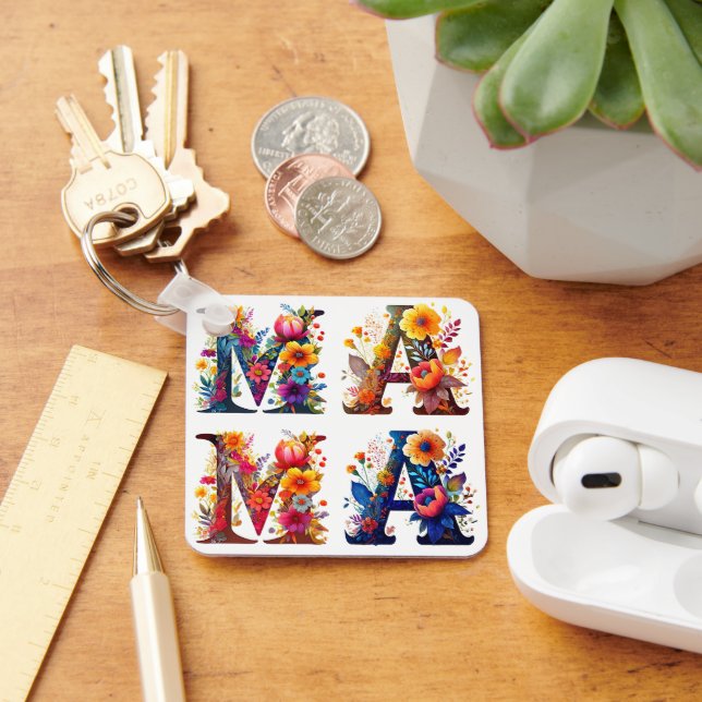 Chaveiro Floral MAMA (Mesa)