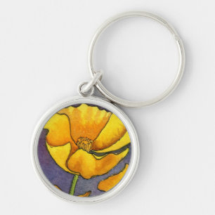 chaveiro Floral "Papeira Amarela"
