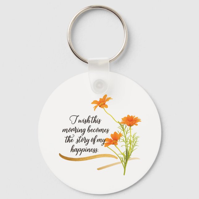 Chaveiro Floral para além dos limites (Frente)