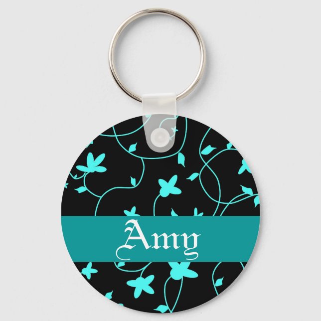 Chaveiro Floral - Personalize-o! (Frente)