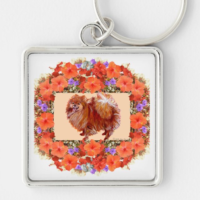 Chaveiro Floral Pomerânia (Frente)