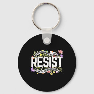 Chaveiro Floral Resiste Não Meu Presidente Anti
