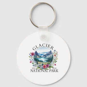 Chaveiro Floral Retro Parque Nacional Glaciar Caminhada Aca