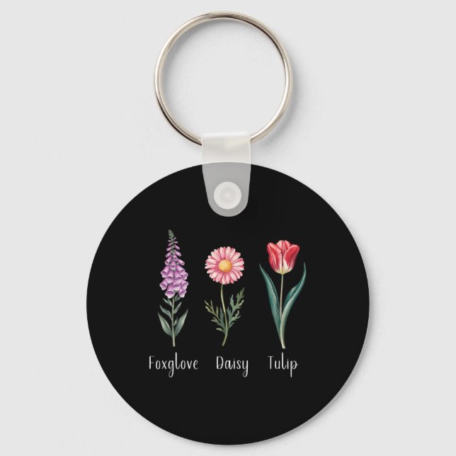 Chaveiro Floral Sutil 8647 Flores Trump Dedaleira Margarida (Frente)
