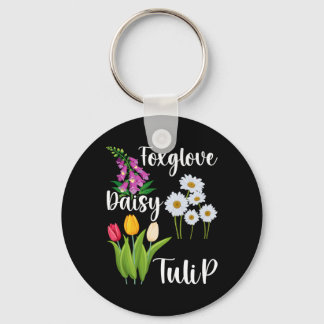 Chaveiro Floral Sutil Anti Trump Flores Dedaleira Margarida