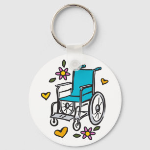 Chaveiro Floral Wheelchair