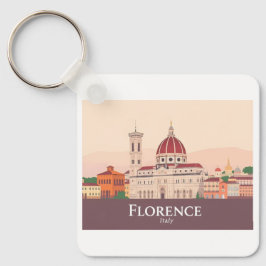 Chaveiro Florence Italy Duomo di Firenze Pastel Viagem