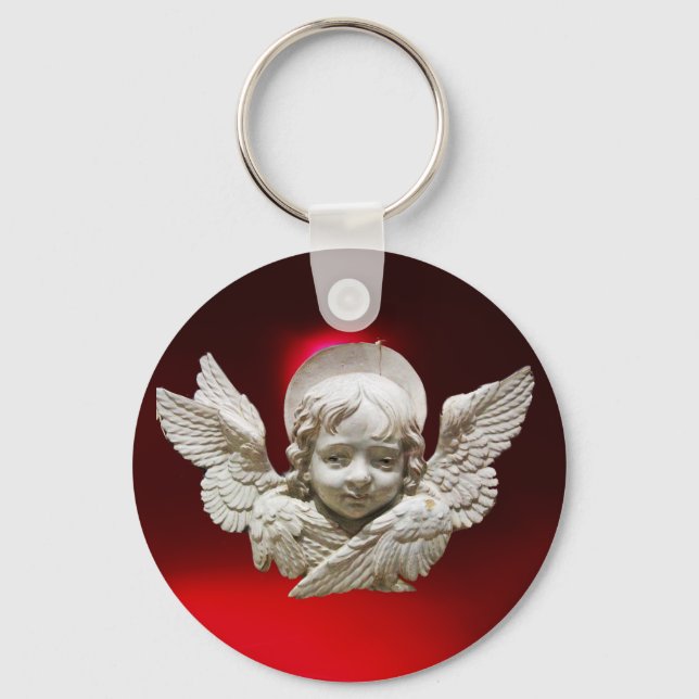 Chaveiro FLORENTINE RENAISSANCE ANGEL,Red Ruby Gem (Frente)