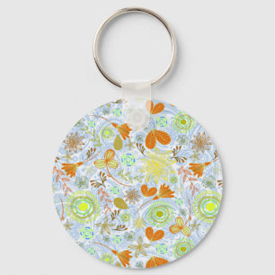 Chaveiro Flores bonitas e sem costura padrões lançam píl