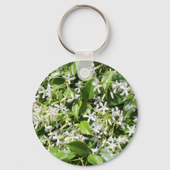 Chaveiro Flores Brancas de Jasmim (Frente)