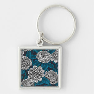 Chaveiro Flores brancas de waratah
