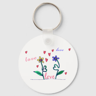 Chaveiro Flores de Amor