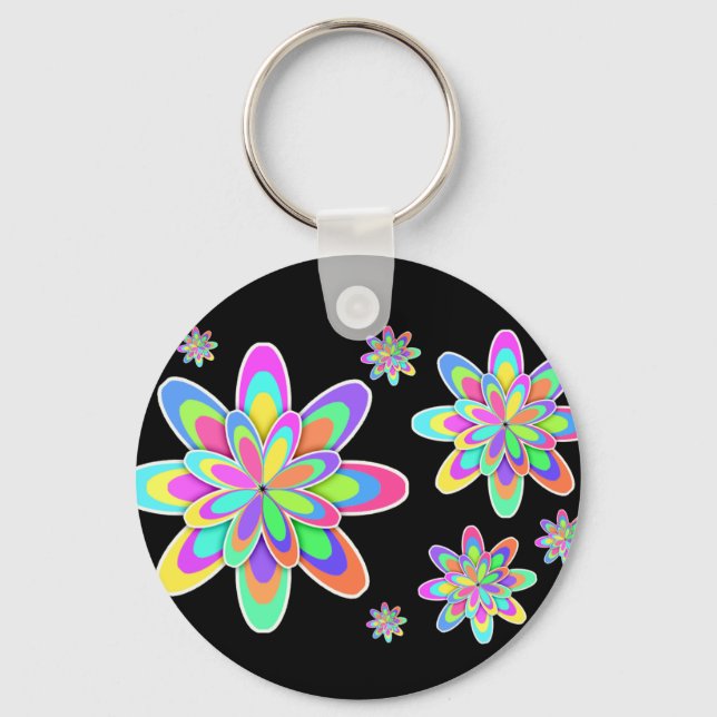 Chaveiro Flores de Groovy (Frente)