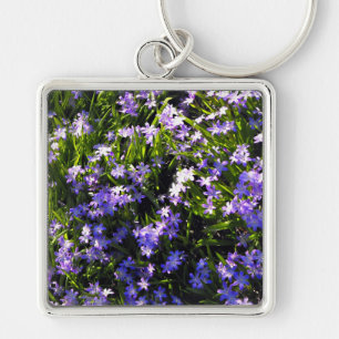 Chaveiro Flores de primavera Azul