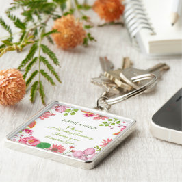 Chaveiro Flores do 35º aniversário do casamento religioso