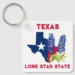 Chaveiro Flores do Estado do Texas Lupine Lone Star K