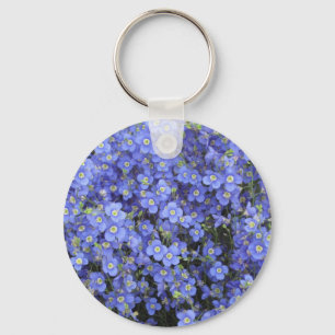 Chaveiro Flores do linho em jardins de Longwood,
