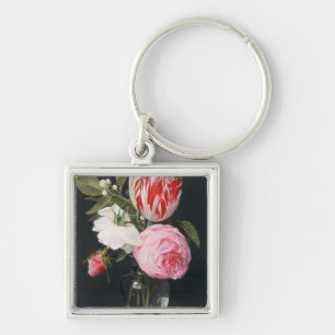 Chaveiro Flores em um vaso de vidro