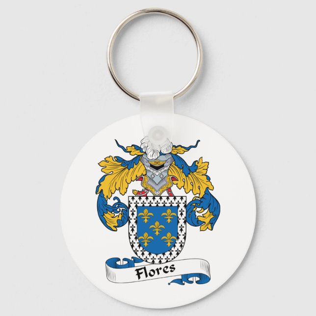 Chaveiro Flores Family Crest (Frente)