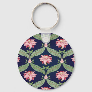 Chaveiro Flores Fantásticas: Motifs Indianos Escuros