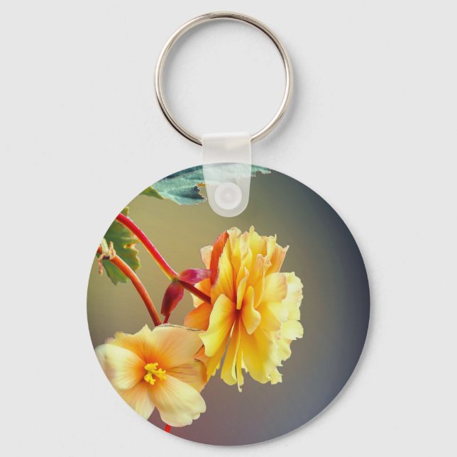 Chaveiro Flores, Flores amarelas, Petais-63158 (Frente)
