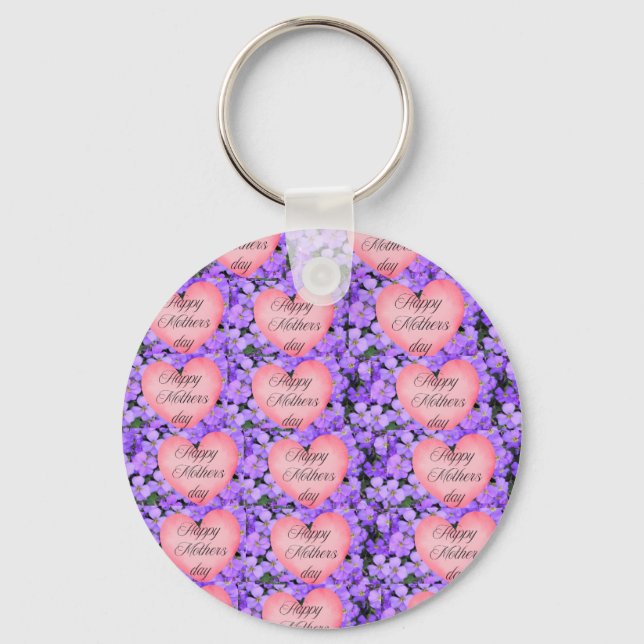 Chaveiro Flores Lilílicas Dia da Mãe (Frente)