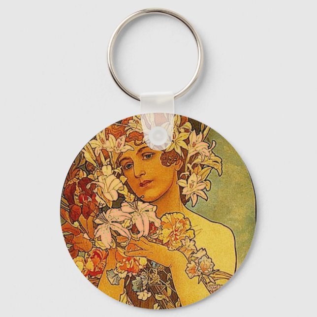 Chaveiro flores mucha (Frente)