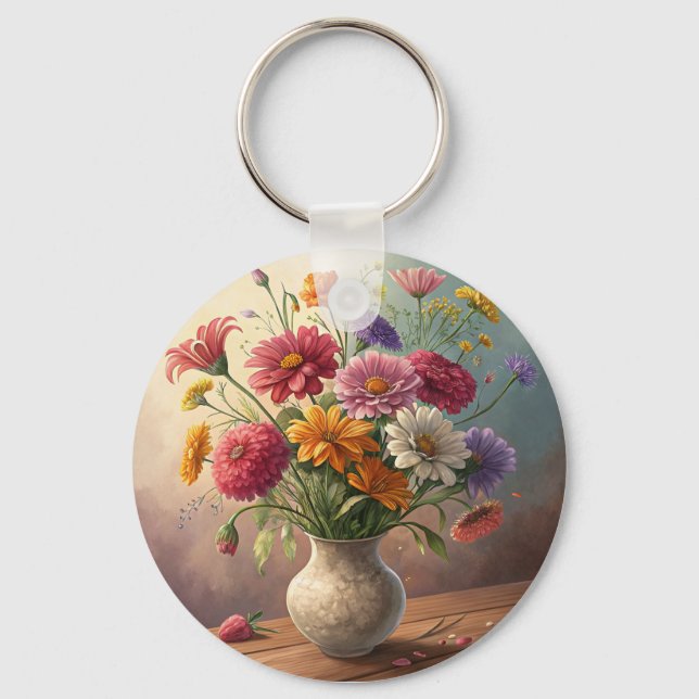 Chaveiro Flores no vaso (Frente)