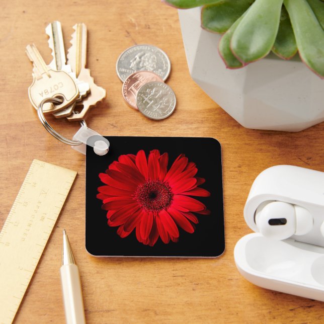 Chaveiro Flores | Red Gerbera Daisy (Mesa)