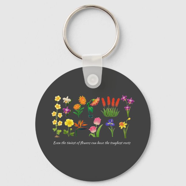 Chaveiro Flores Selvagens Mulheres e raparigas Florais (Frente)