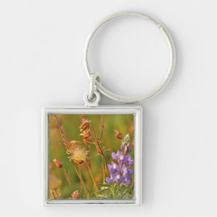 Chaveiro Flores silvestres Lupine & Prairie Smoke em Montan