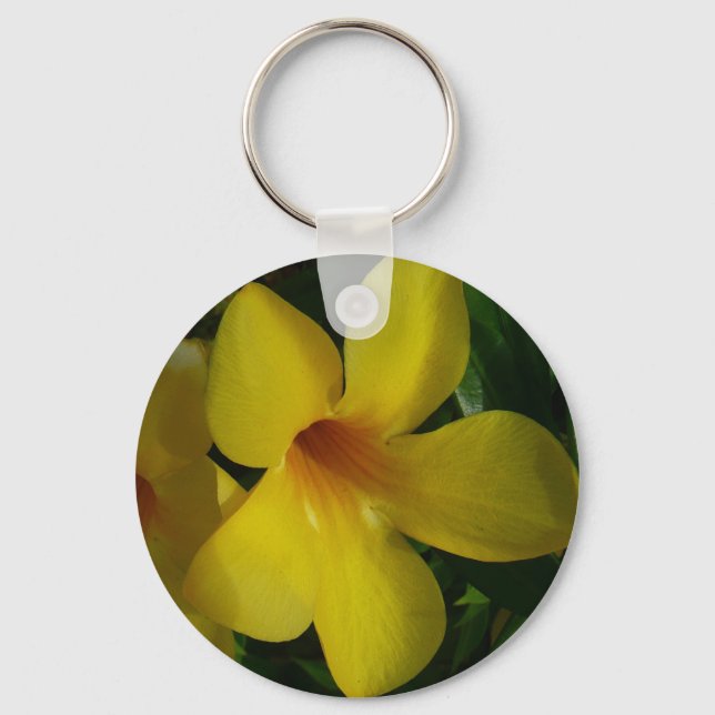 Chaveiro Flores tropicais II ouros (Frente)