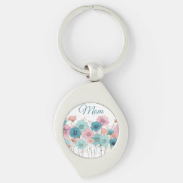 Chaveiro Flores Vintage de Primavera para a Mamãe