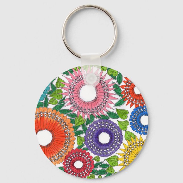 Chaveiro flores warli (Frente)