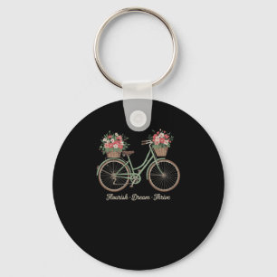 Chaveiro Florescer Sonho Prosperar Floral Bicicleta Trump S