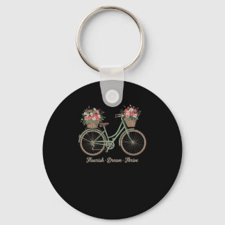 Chaveiro Florescer Sonho Prosperar Floral Bicicleta Trump S