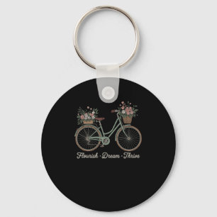 Chaveiro Florescer Sonho Prosperar Floral Bicicleta Trump S
