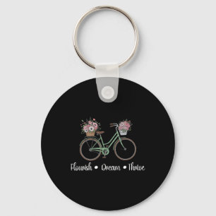 Chaveiro Florescer Sonho Prosperar Floral Bike Sutil 8647 T