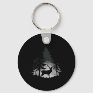 Chaveiro Floresta de Cervos Selvagens Vida Selvagem Naturez