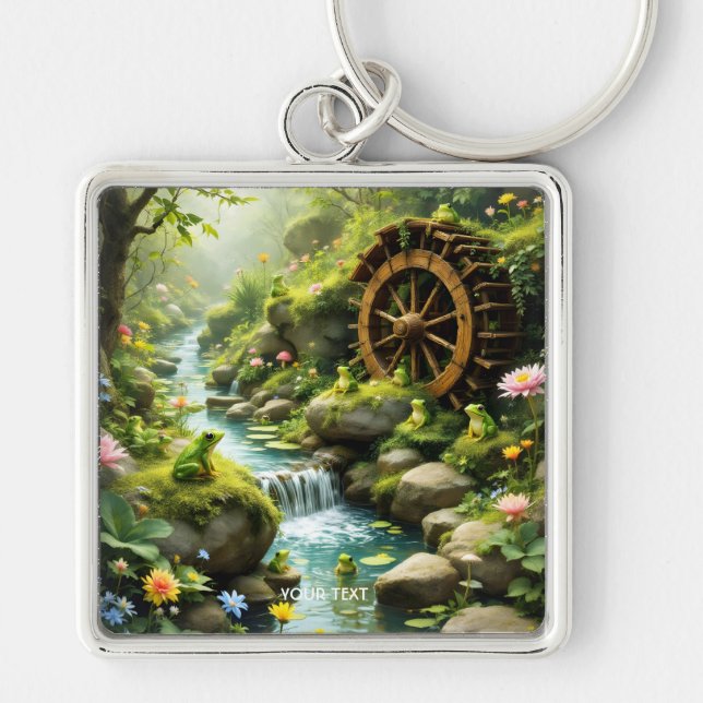 Chaveiro Floresta de Sapo Fantasy Cute (Frente)