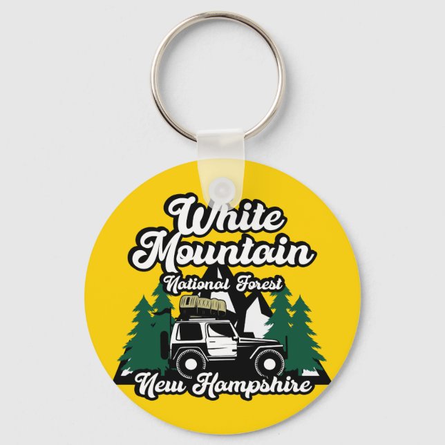 Chaveiro Floresta Nacional White Mountain New Hampshire (Frente)