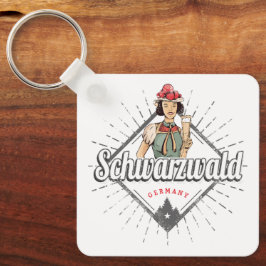 Chaveiro Floresta Negra Baden-Württemberg Alemanha Vintage