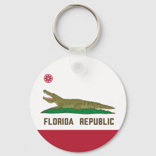 Chaveiro Flórida Alligator Flag Crocodile