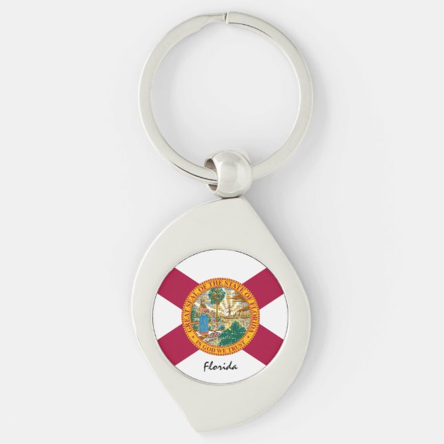 Chaveiro Florida Flag & Florida State USA / esportes (Frente)