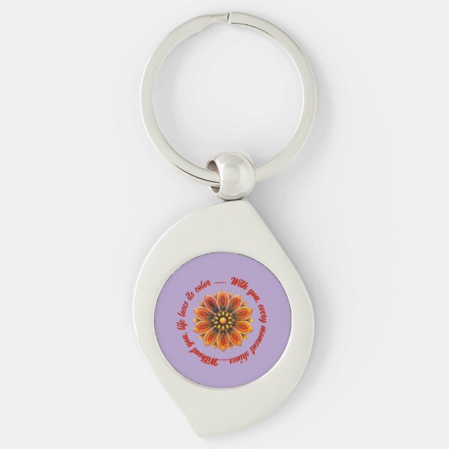 CHAVEIRO FLOWER GIFT MOM DAUGHTER SISTER TEACHER FRIEND (Frente)