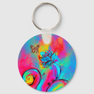 Chaveiro FLUXAS E MANTEIRAS QUÍMICAS azul cor-de-rosa