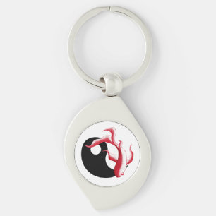 Chaveiro Fluxo Marcial Sticker Abstrato YinYang de Arte Mar
