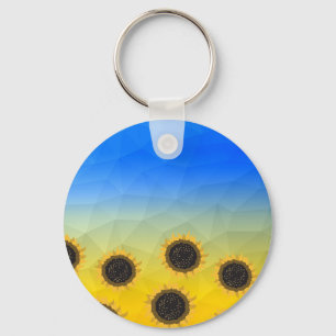 Chaveiro Fluxos de malha azul-amarelos da Ucrânia