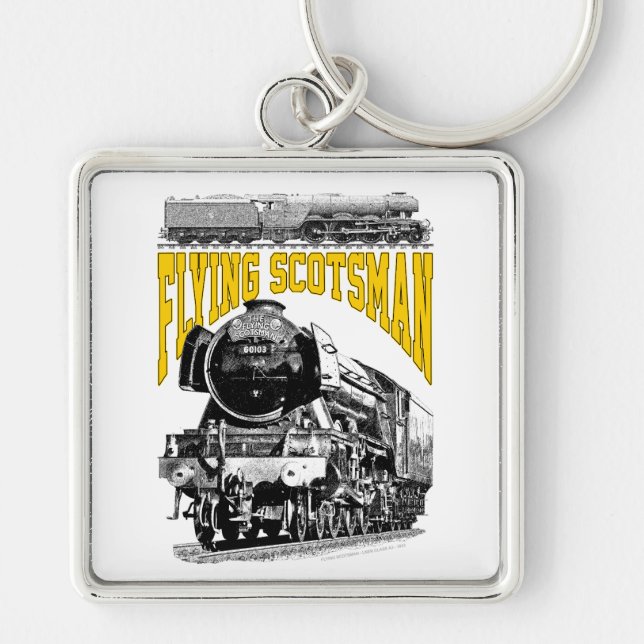 Chaveiro Flying Scotsman Steam Locomotive. 1923 LNER Train (Frente)