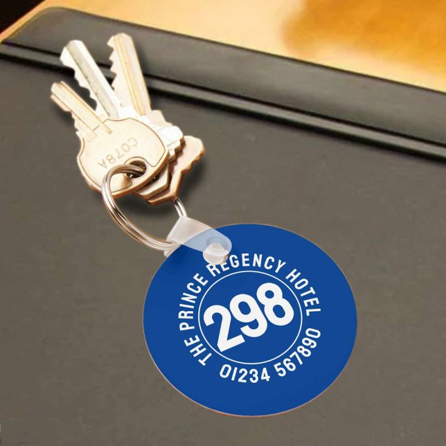 Chaveiro Fob da Chave da Sala do Hotel com Número da Sala (Criador carregado)